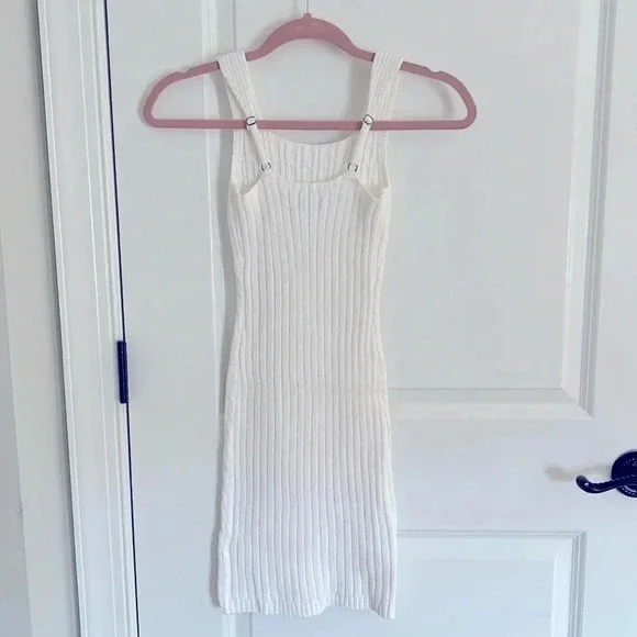 hollister Cable knit mini dress size XXS short adjustable straps NWOT - Picture 2 of 2